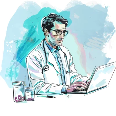 Télésoin par un médecin en ligne